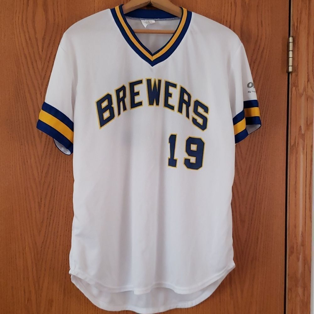 NWT Milwaukee Brewers Robin Yount "19" Replica Jersey Shirt